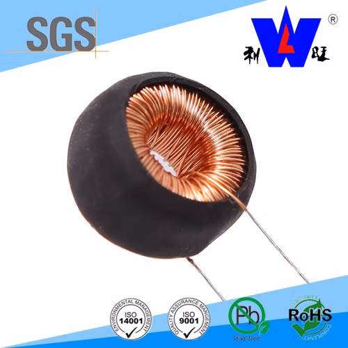Indutor toroidal fixo de alta corrente da bobina de estrangulamento com RoHS com terminal para energia solar, eólica e nova energia
